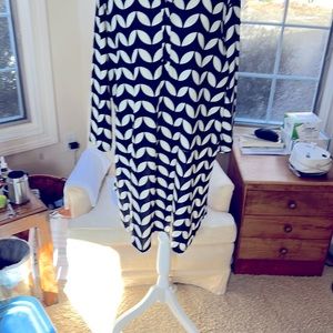 Black and white long top 36” or short dress36”
